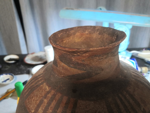 古玩陶瓷馬家窯文化期雙系彩繪罐拍賣，當(dāng)前價(jià)格3000元