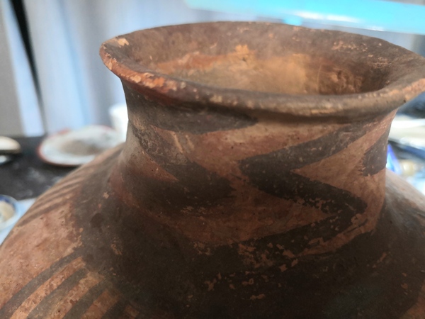 古玩陶瓷馬家窯文化期雙系彩繪罐拍賣，當(dāng)前價(jià)格3000元