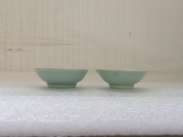古玩陶瓷豆青釉小盤拍賣,當前價格298元