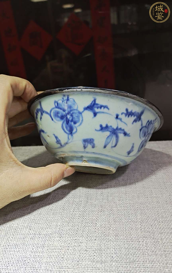 古玩陶瓷明成化青花 秋葵紋宮碗(有保真卡)拍賣,當前價格10800元