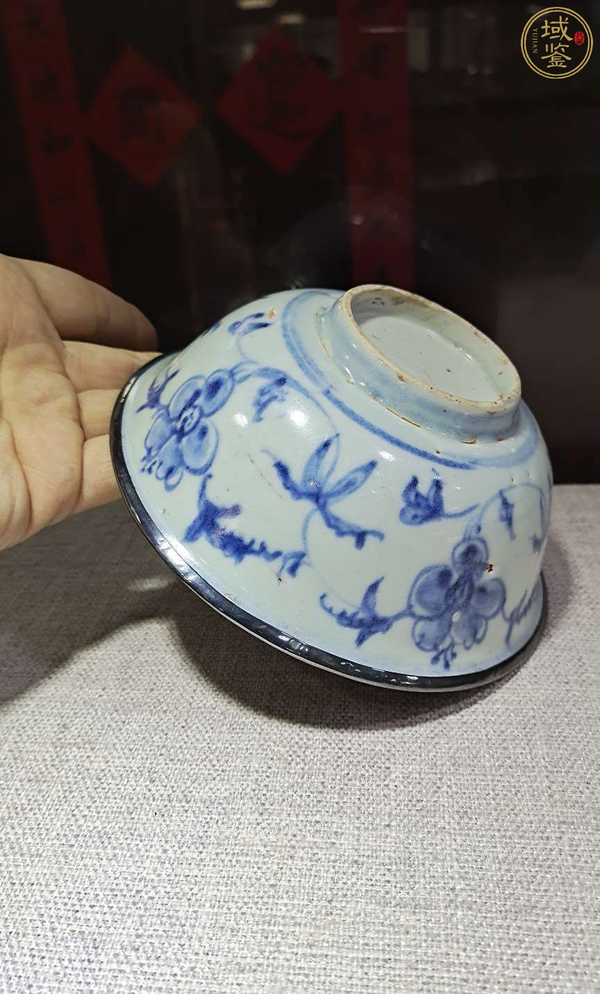 古玩陶瓷明成化青花 秋葵紋宮碗(有保真卡)拍賣,當前價格10800元