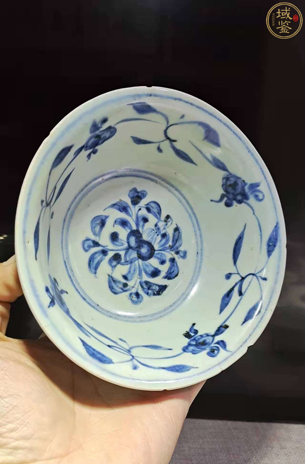 古玩陶瓷明成化青花 秋葵紋宮碗(有保真卡)拍賣,當前價格10800元