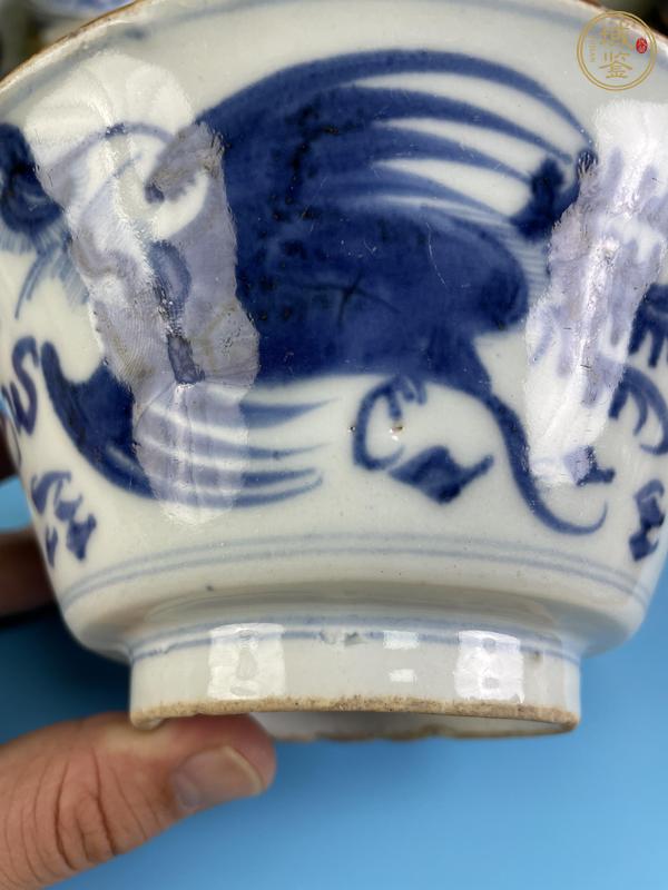 古玩陶瓷清早·青花鳳紋碗真品鑒賞圖