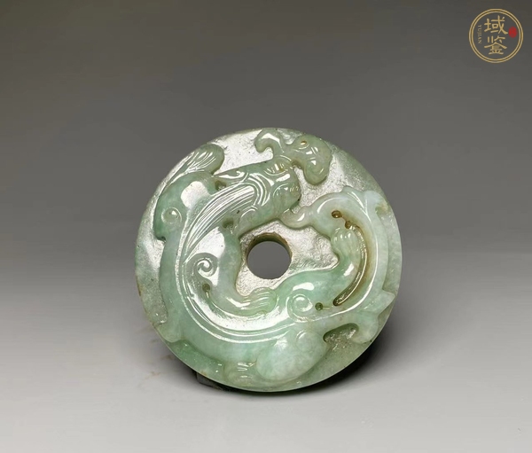 古玩玉器翡翠龍牌真品鑒賞圖