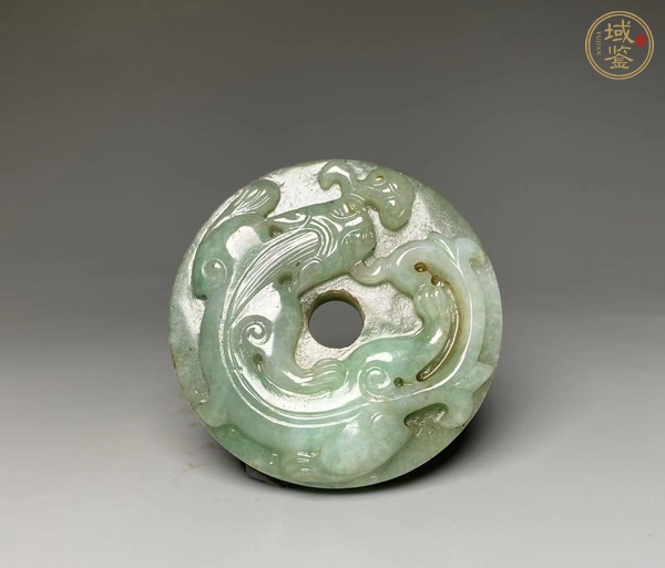 古玩玉器翡翠龍牌真品鑒賞圖