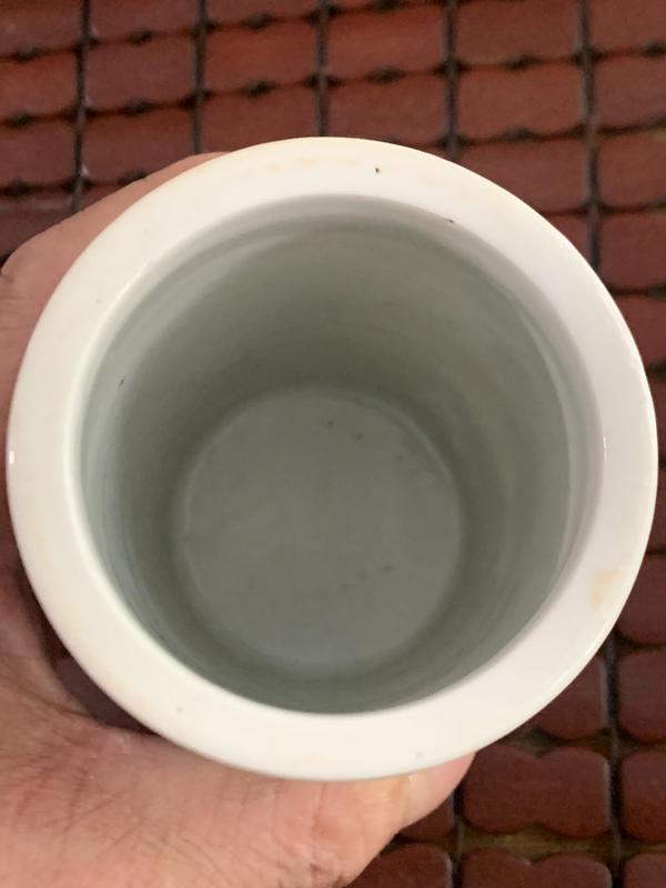 古玩陶瓷晚清風格山水紋青花筆筒拍賣,當前價格3800元