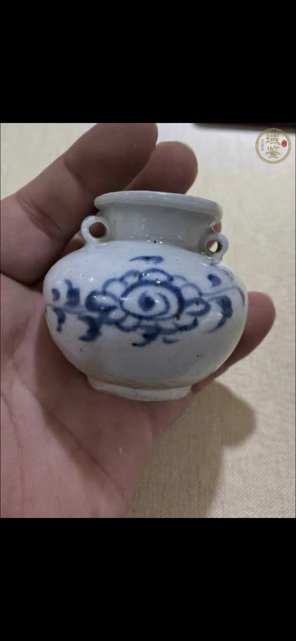 古玩轉(zhuǎn)賣元青花花卉紋雙系罐（精品館藏）拍賣，當前價格138元