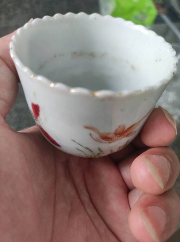 古玩陶瓷粉彩杯拍賣,當前價格8000元