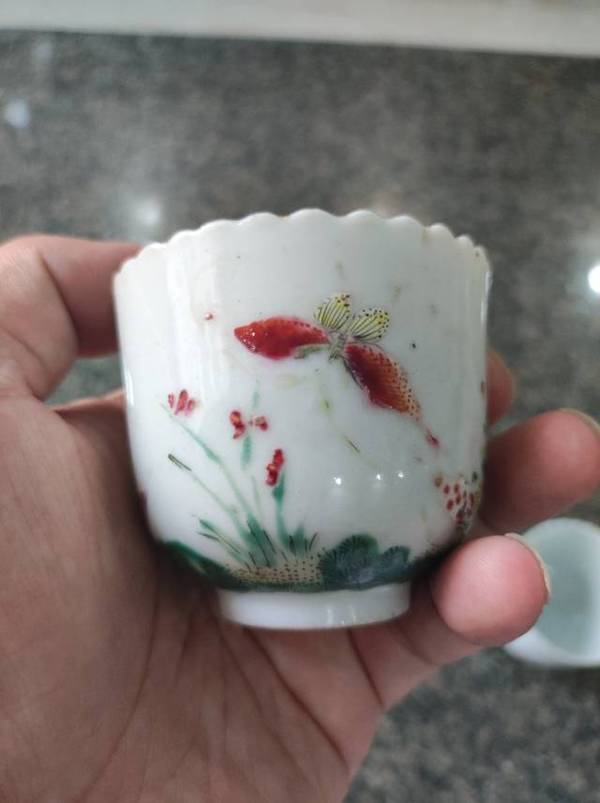 古玩陶瓷粉彩杯拍賣,當前價格8000元