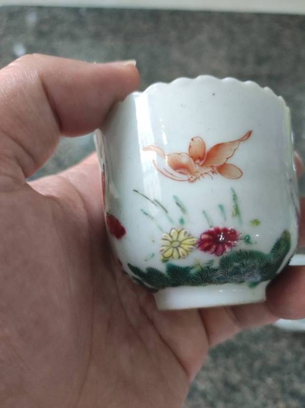 古玩陶瓷粉彩杯拍賣,當前價格8000元