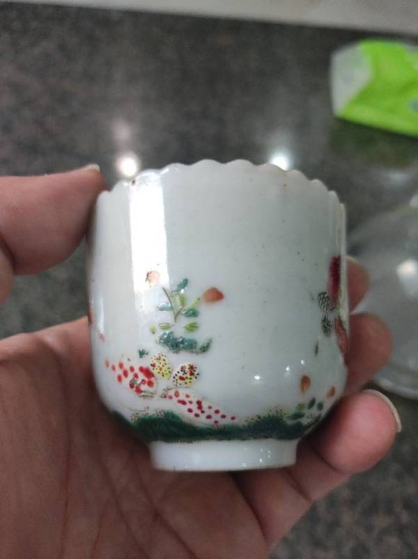 古玩陶瓷粉彩杯拍賣,當前價格8000元