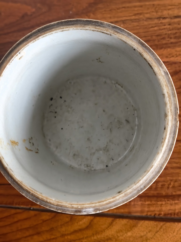古玩陶瓷光緒粉彩花鳥紋蓋缸(把玩學習佳品)拍賣,當前價格450元