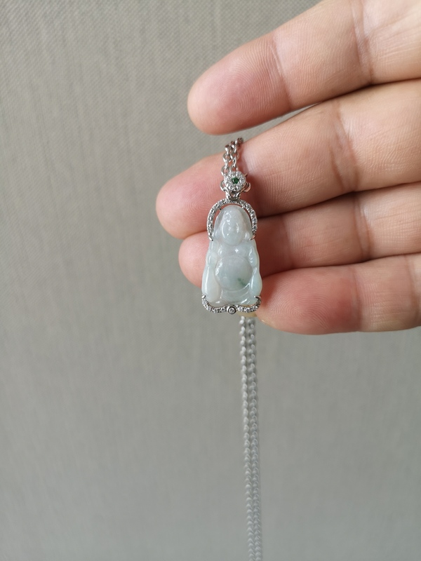 古玩玉器翡翠彌勒拍賣,當(dāng)前價格260元