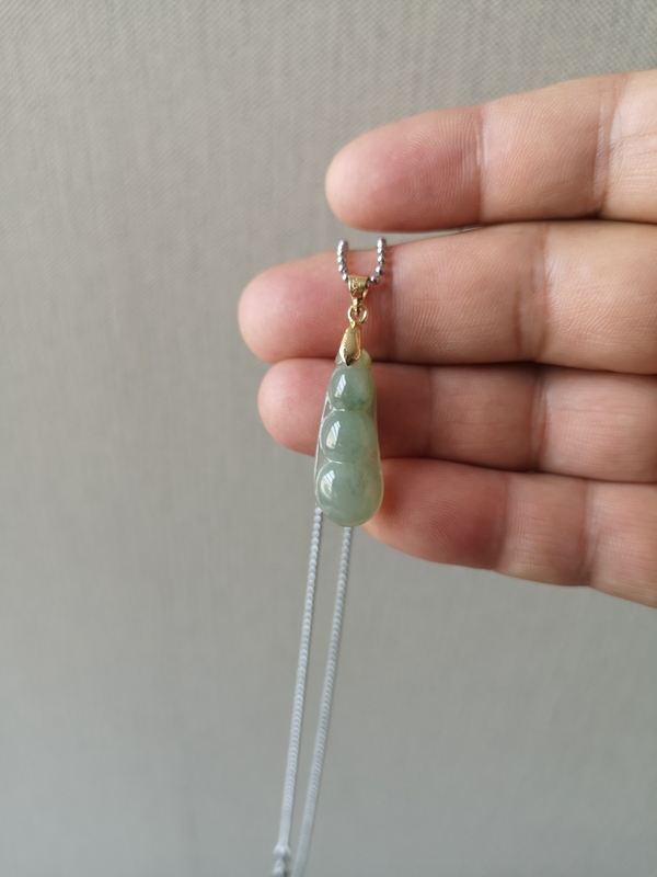 古玩玉器翡翠福豆拍賣,當前價格345元