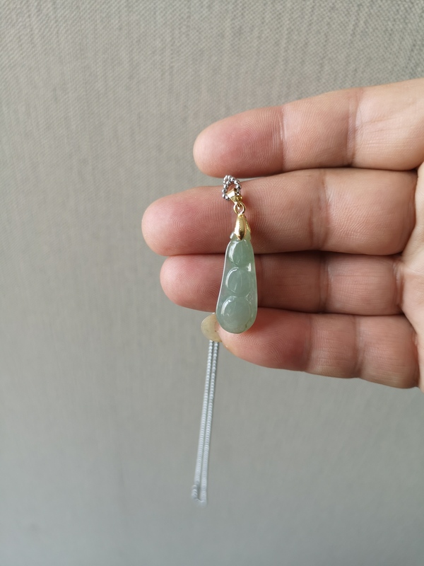 古玩玉器翡翠福豆拍賣,當前價格345元
