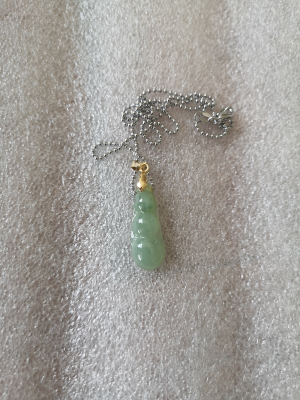 古玩玉器翡翠福豆拍賣,當前價格345元