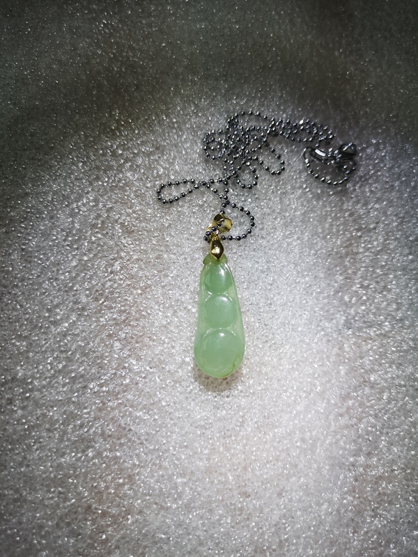 古玩玉器翡翠福豆拍賣,當前價格345元