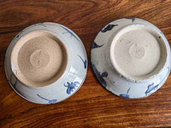 古玩陶瓷明晚期花卉紋青花碗(把玩學習佳品)拍賣,當前價格125元