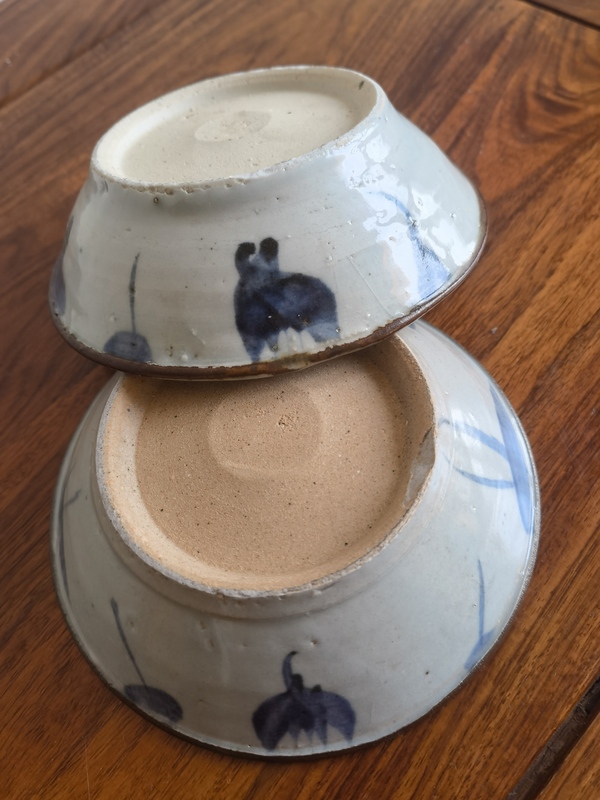 古玩陶瓷明晚期花卉紋青花碗(把玩學習佳品)拍賣,當前價格125元