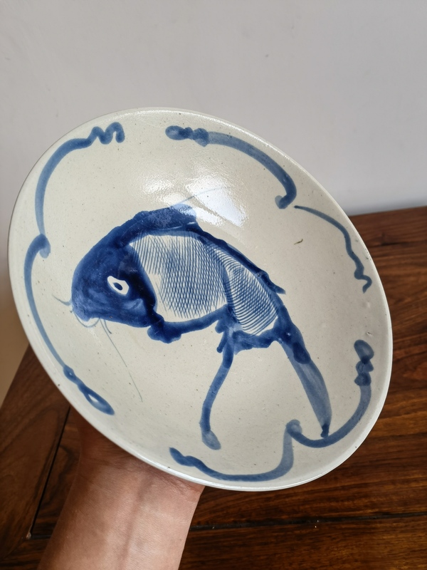 古玩陶瓷這么好的品相魚盤漂亮還是難得拍賣,當(dāng)前價(jià)格288元