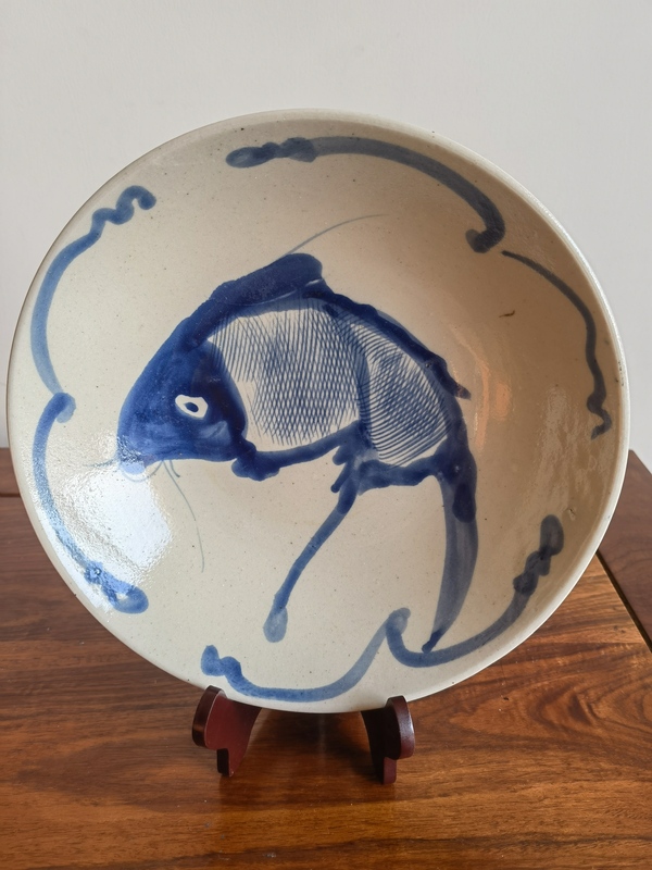 古玩陶瓷這么好的品相魚盤漂亮還是難得拍賣,當(dāng)前價(jià)格288元