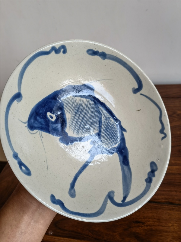 古玩陶瓷這么好的品相魚盤漂亮還是難得拍賣,當(dāng)前價(jià)格288元