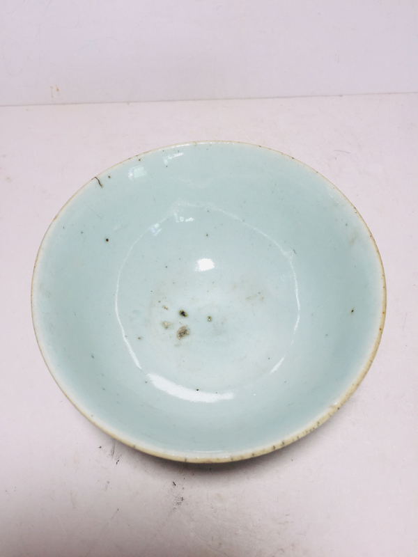 古玩陶瓷豆青釉碗拍賣,當前價格299元