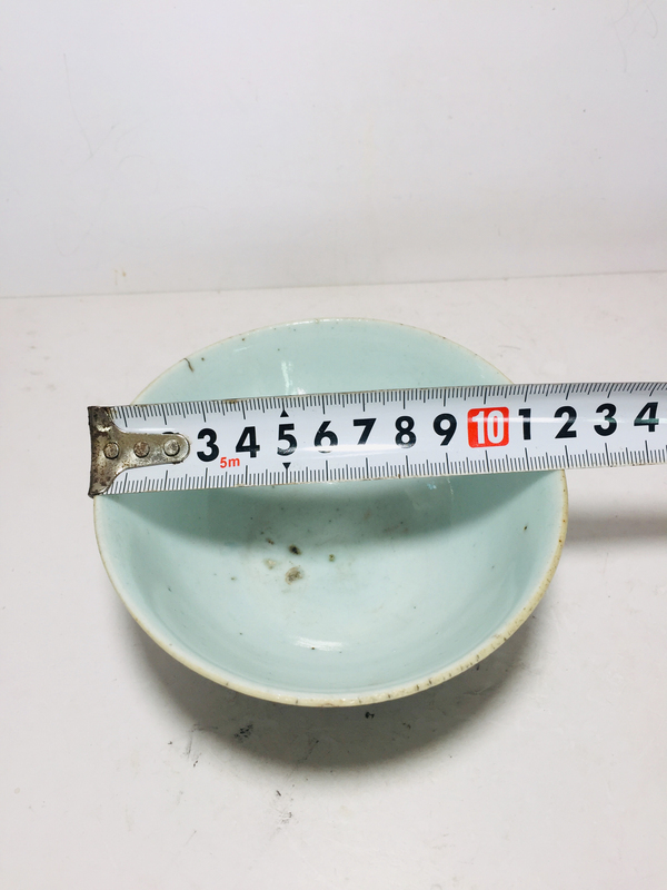 古玩陶瓷豆青釉碗拍賣,當前價格299元
