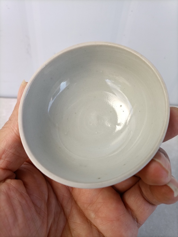 古玩陶瓷民國德化窯白釉茶圓拍賣,當(dāng)前價(jià)格260元
