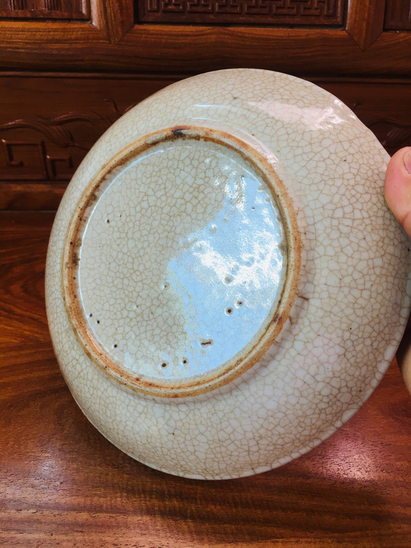 古玩陶瓷哥釉盤拍賣,當(dāng)前價(jià)格1999元