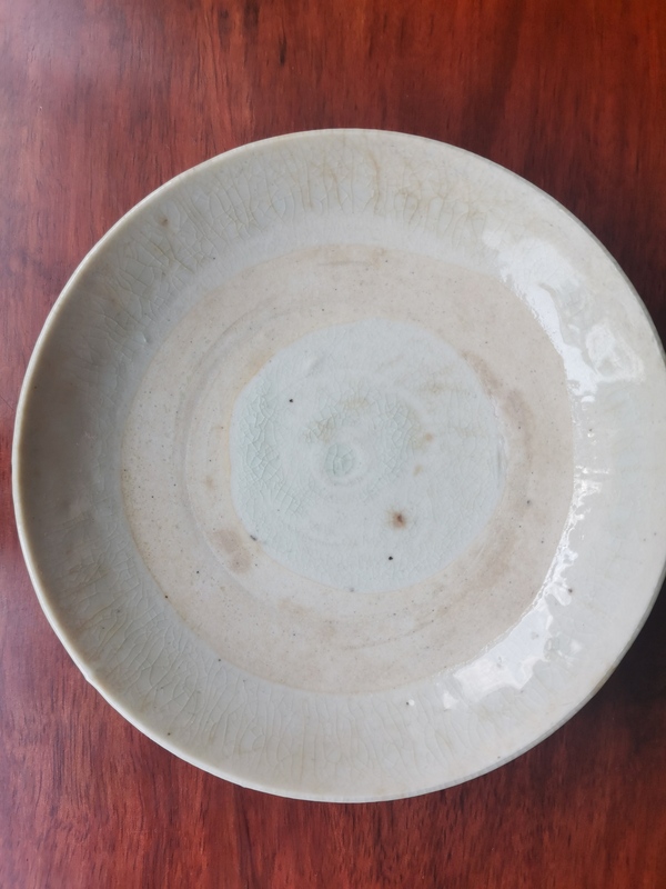 古玩陶瓷青白釉盤拍賣,當前價格240元