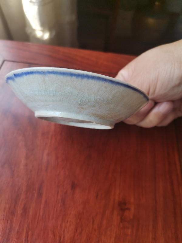 古玩陶瓷青白釉盤拍賣,當前價格240元