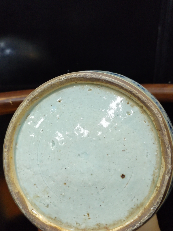 古玩陶瓷清中期太陽花卉紋青花蓋罐拍賣,當前價格1288元