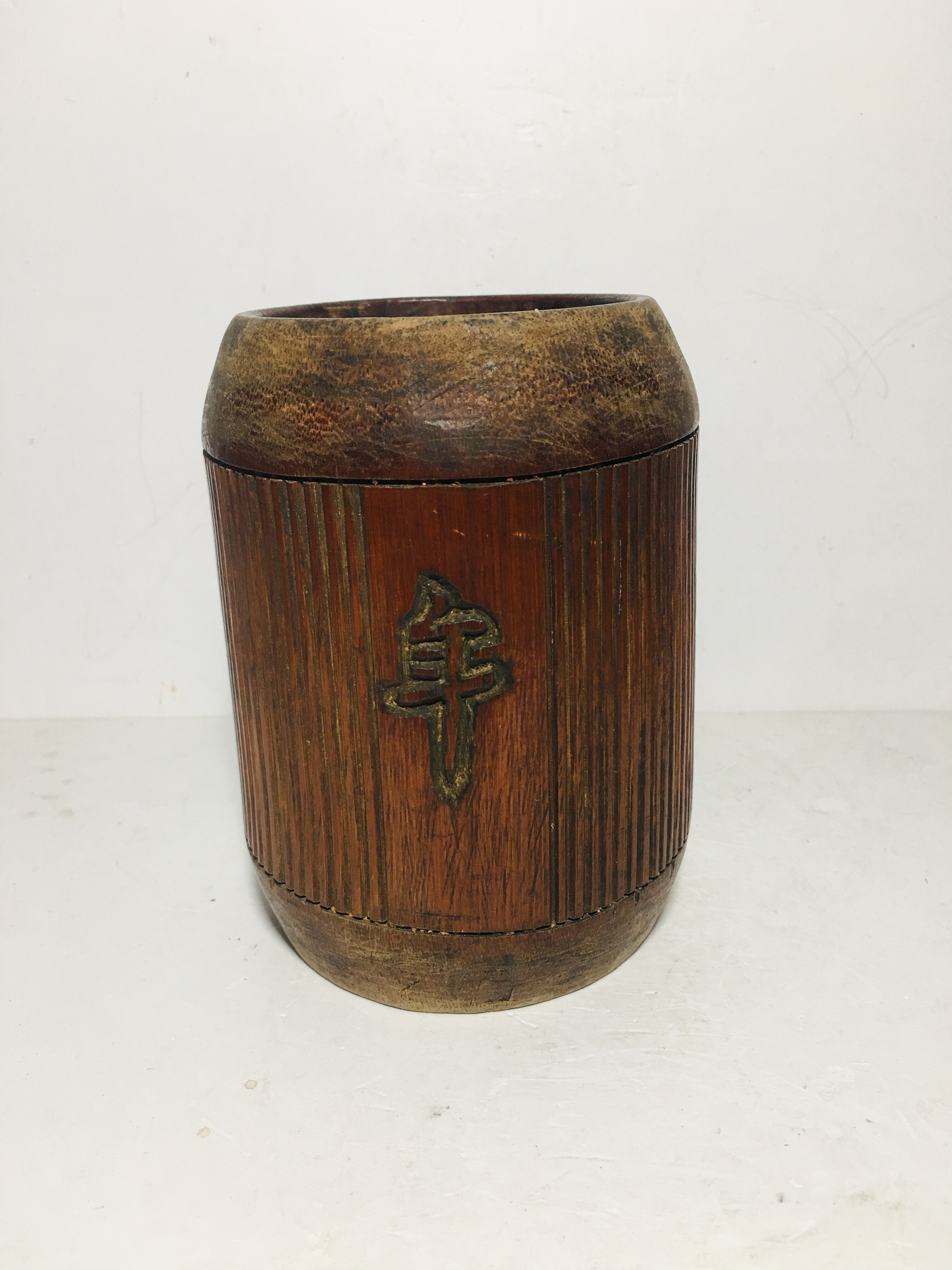 竹雕茶入 竹雕茶入