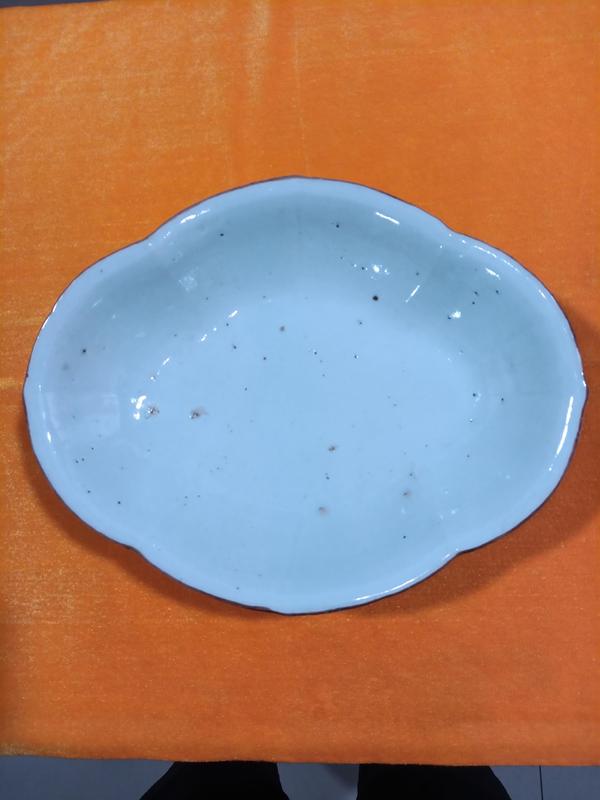 古玩陶瓷清晚期粉彩花鳥紋供盤拍賣,當前價格1680元