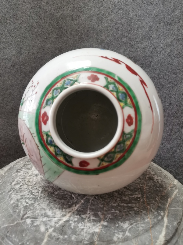 古玩陶瓷五彩人物紋罐拍賣,當(dāng)前價格2200元