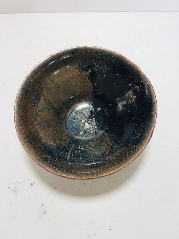 古玩陶瓷宋代建窯系油滴茶盞拍賣,當前價格8600元