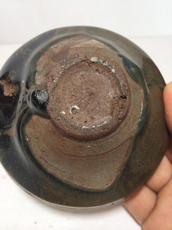 古玩陶瓷宋代建窯系油滴茶盞拍賣,當前價格8600元