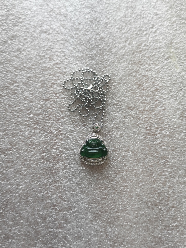 古玩玉器翡翠彌勒拍賣,當前價格456元