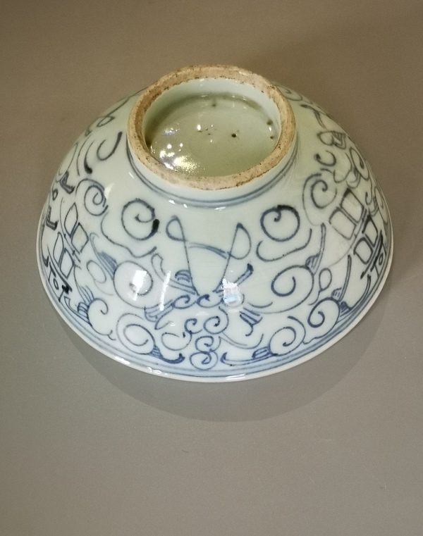 古玩陶瓷清中期.青花纏枝蓮喜字碗(1728-1780)拍賣,當(dāng)前價(jià)格1699元