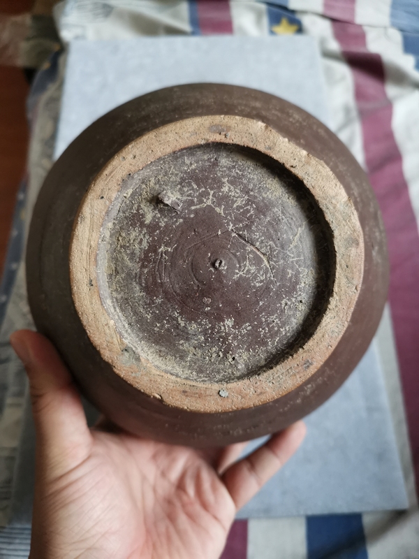 古玩陶瓷明代褐釉瓶梅瓶拍賣,當前價格1200元
