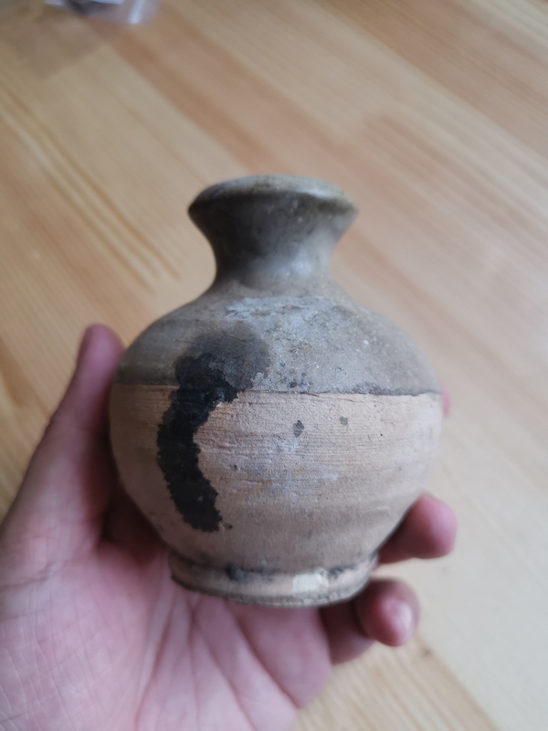 古玩陶瓷宋代褐釉瓶拍賣,當(dāng)前價(jià)格800元