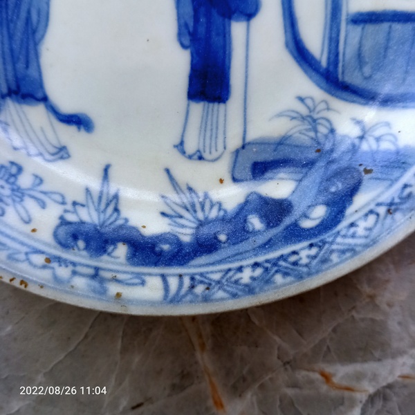 古玩陶瓷康熙外銷(xiāo)青花人物小碟(海撈瓷)已經(jīng)實(shí)物鑒真拍賣(mài),當(dāng)前價(jià)格999元