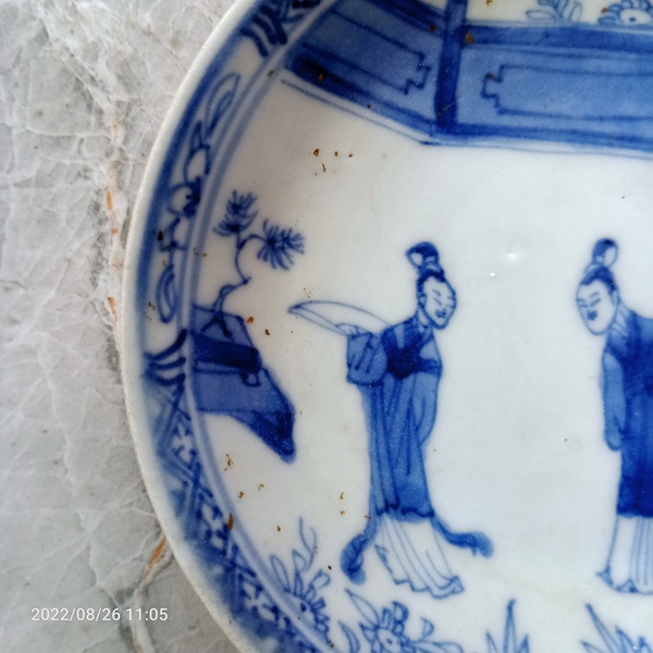 古玩陶瓷康熙外銷(xiāo)青花人物小碟(海撈瓷)已經(jīng)實(shí)物鑒真拍賣(mài),當(dāng)前價(jià)格999元