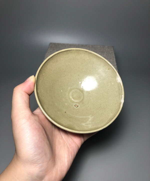 古玩陶瓷精品青釉斗笠盞拍賣,當(dāng)前價格2888元