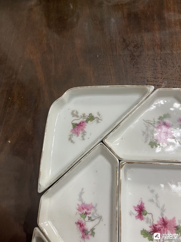 古玩陶瓷粉彩攢盤拍賣,當前價格1500元