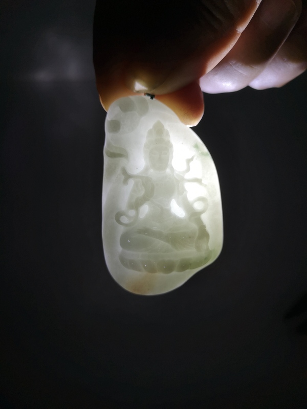 古玩玉器觀音墜拍賣,當前價格450元