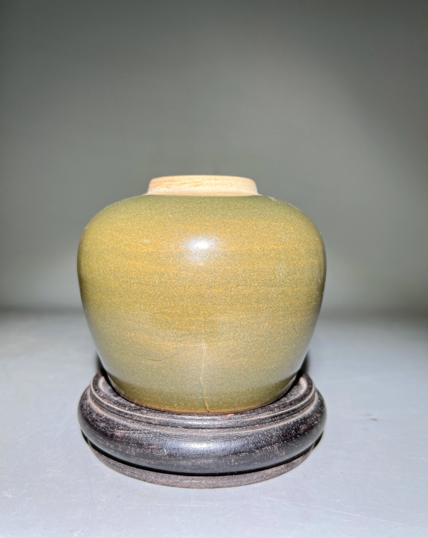 古玩陶瓷極美收藏級茶葉末釉罐拍賣,當前價格4888元