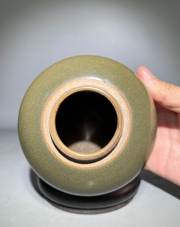古玩陶瓷極美收藏級茶葉末釉罐拍賣,當前價格4888元