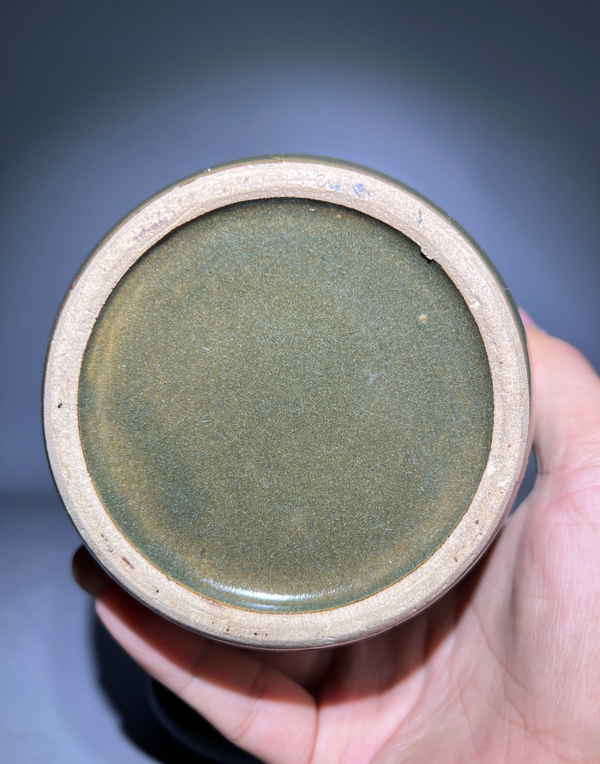 古玩陶瓷極美收藏級茶葉末釉罐拍賣,當前價格4888元
